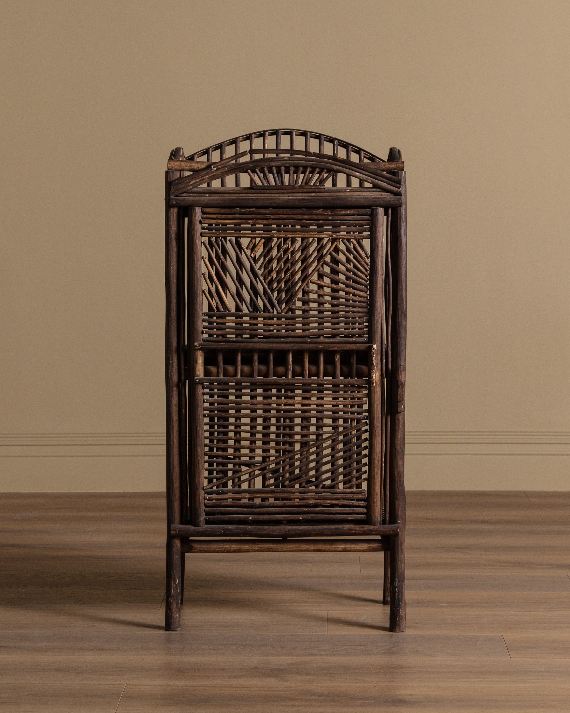 1950s Adirondack Twig Style Accent Cabinet