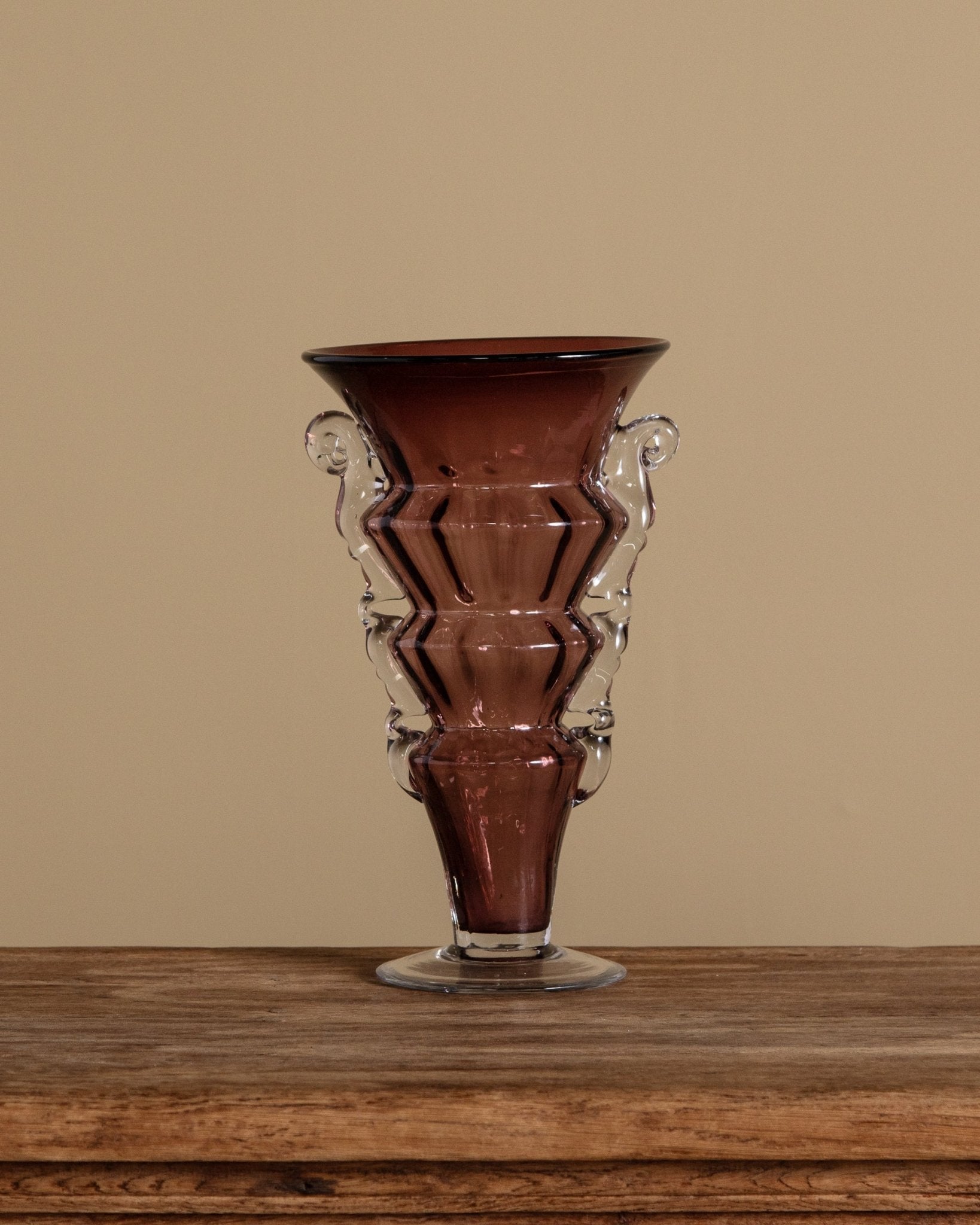 Tiered Vase in Amethyst Murano Glass