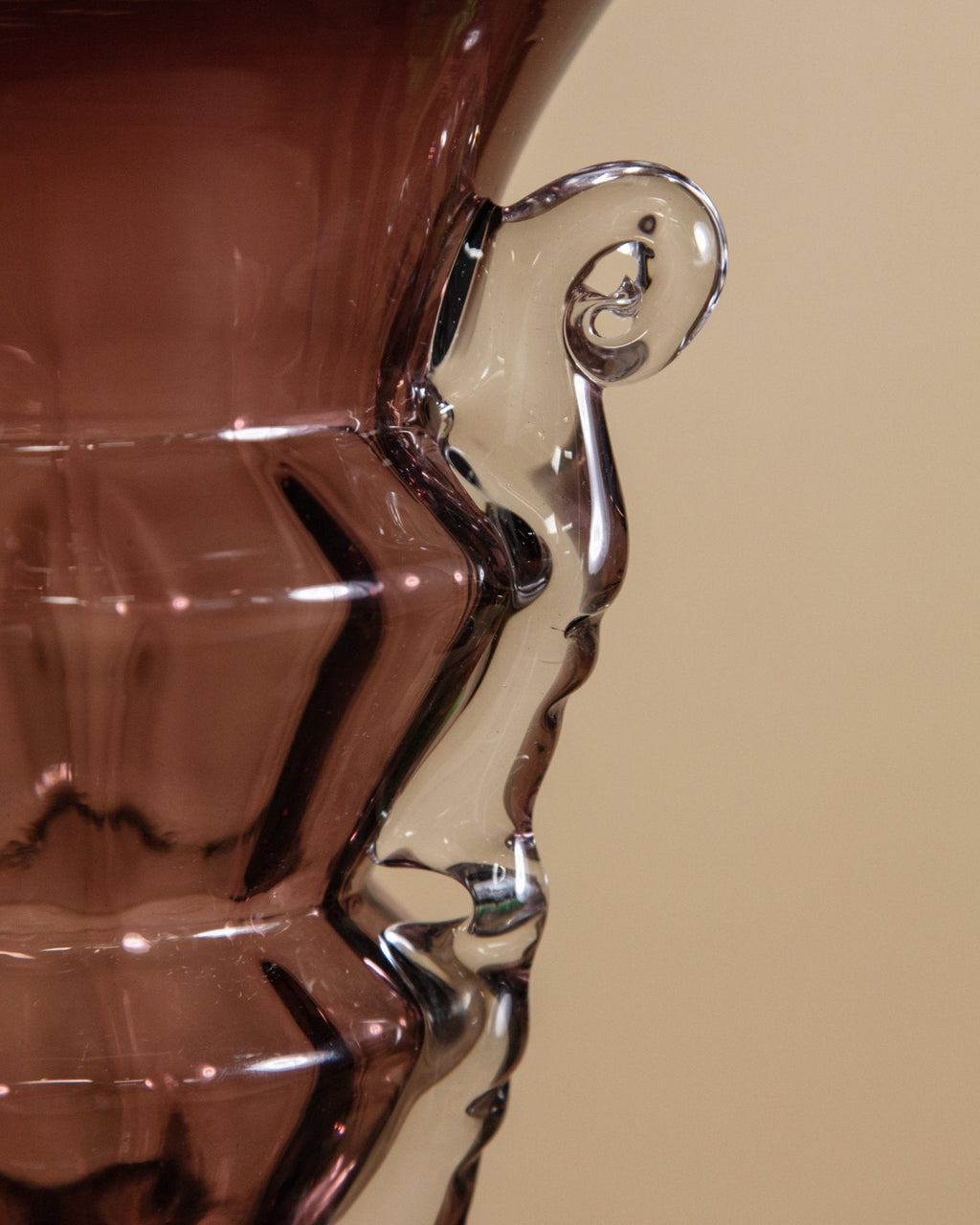 Tiered Vase in Amethyst Murano Glass