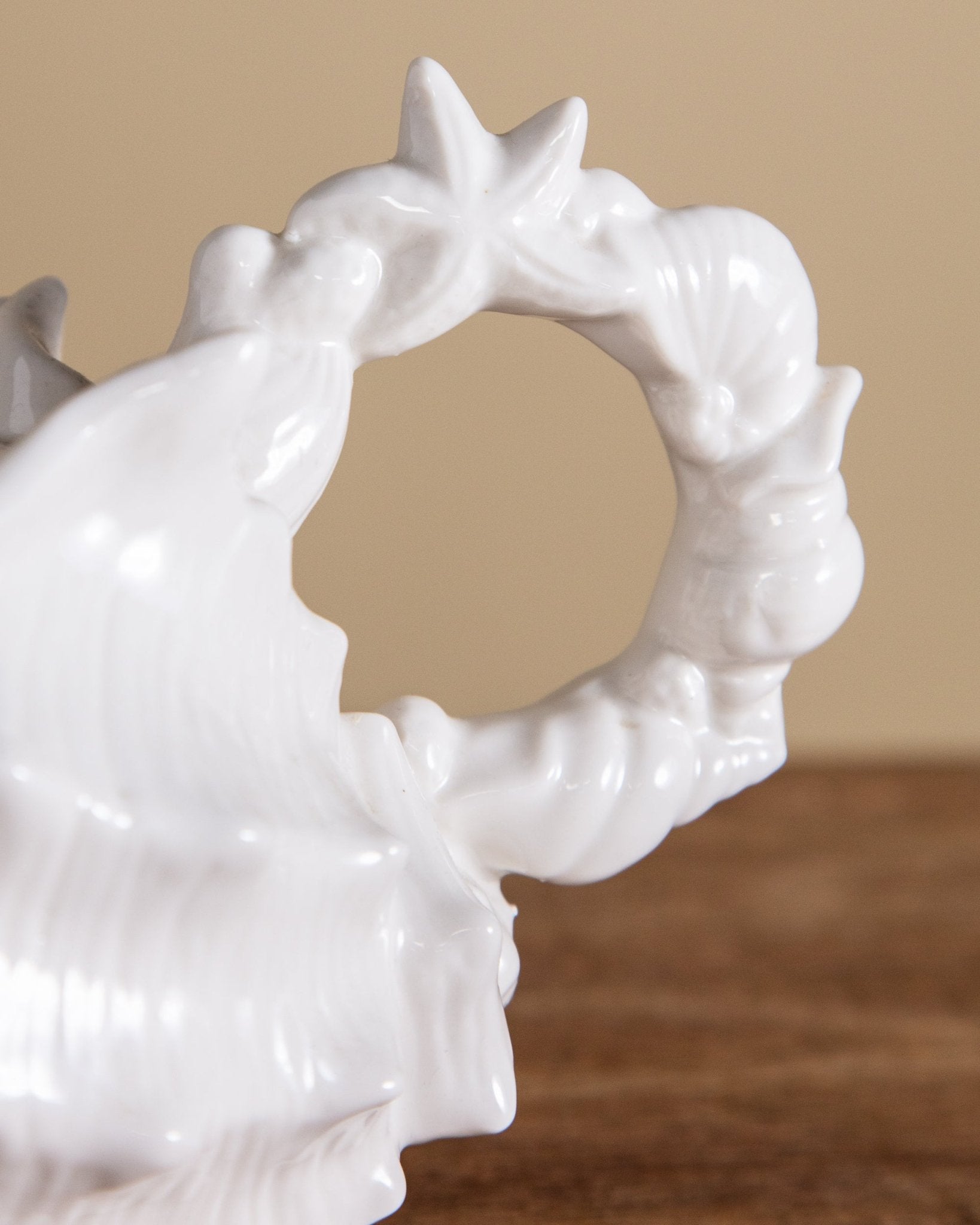 Ceramic Teapot with Seashell Design