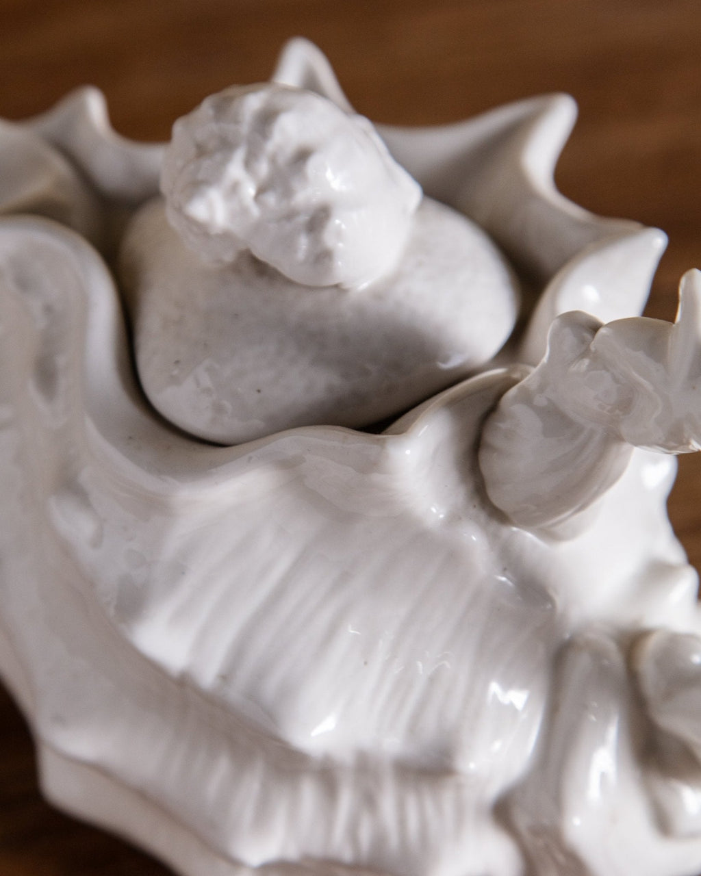 Ceramic Teapot with Seashell Design